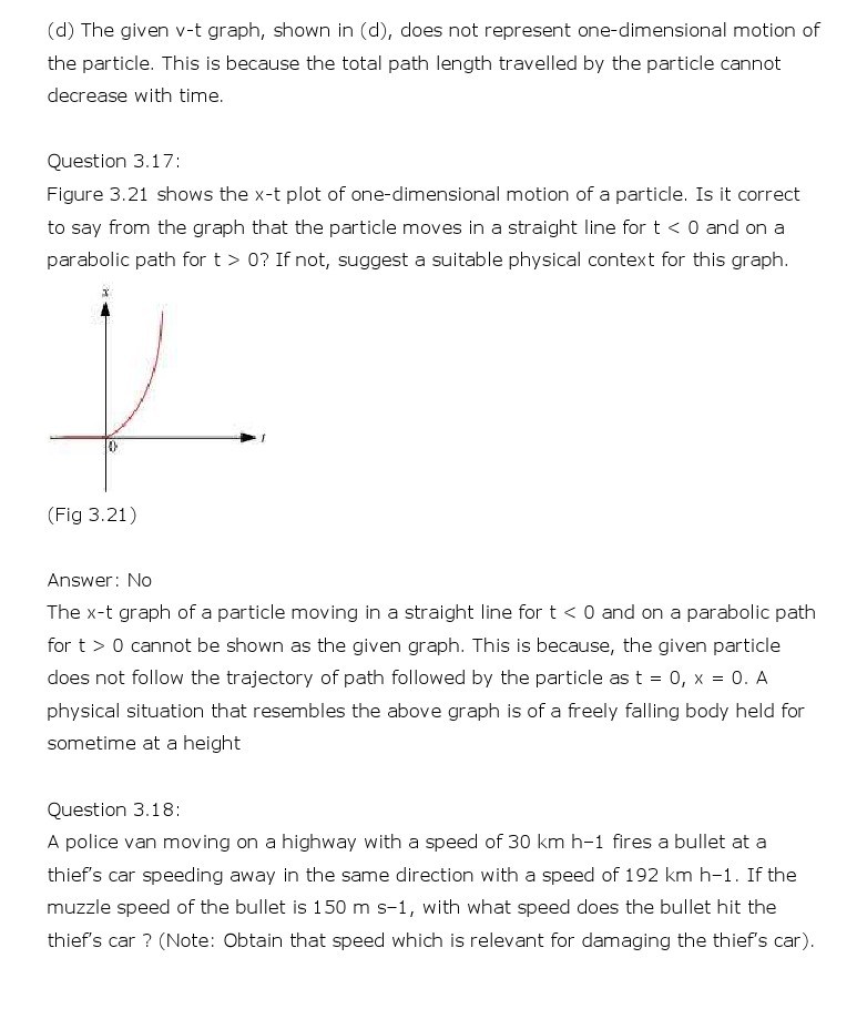NCERT Solutions for Class 11th Physics Chapter 3 - Motion in a Straight LineNCERT Solutions for Class 11th Physics Chapter 3 - Motion in a Straight Line