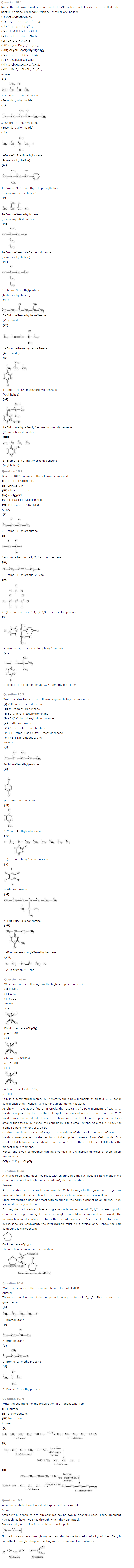 NCERT Solutions for Class 12th Chemistry