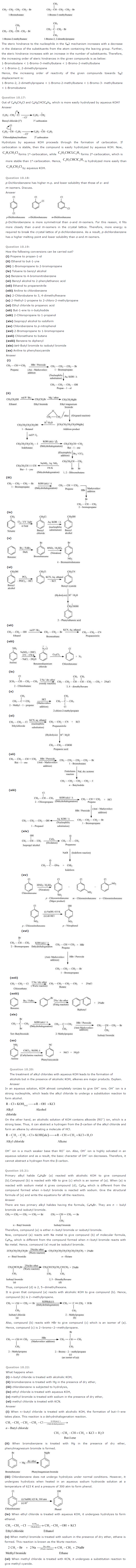 NCERT Solutions for Class 12th Chemistry